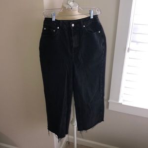 Topshop straight leg black jeans